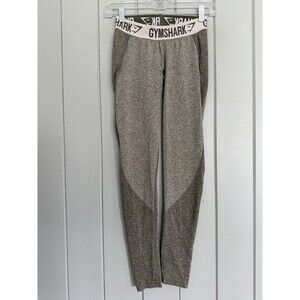 Gymshark Leggings S Small Green Heather Flex Panel High Waisted Fitted